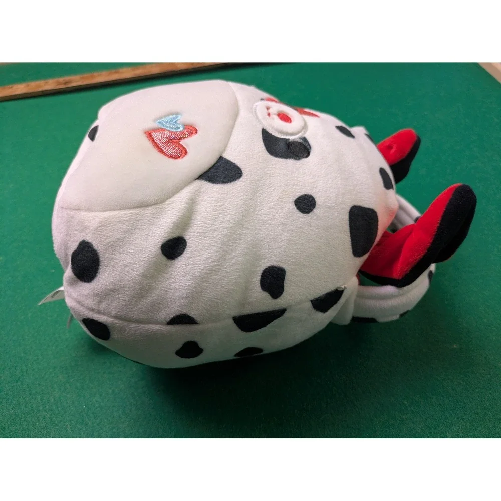 Squishmallows Dustin The Dalmatian Dog Heart Eyes Valentines Kellytoy Plush 8 in
